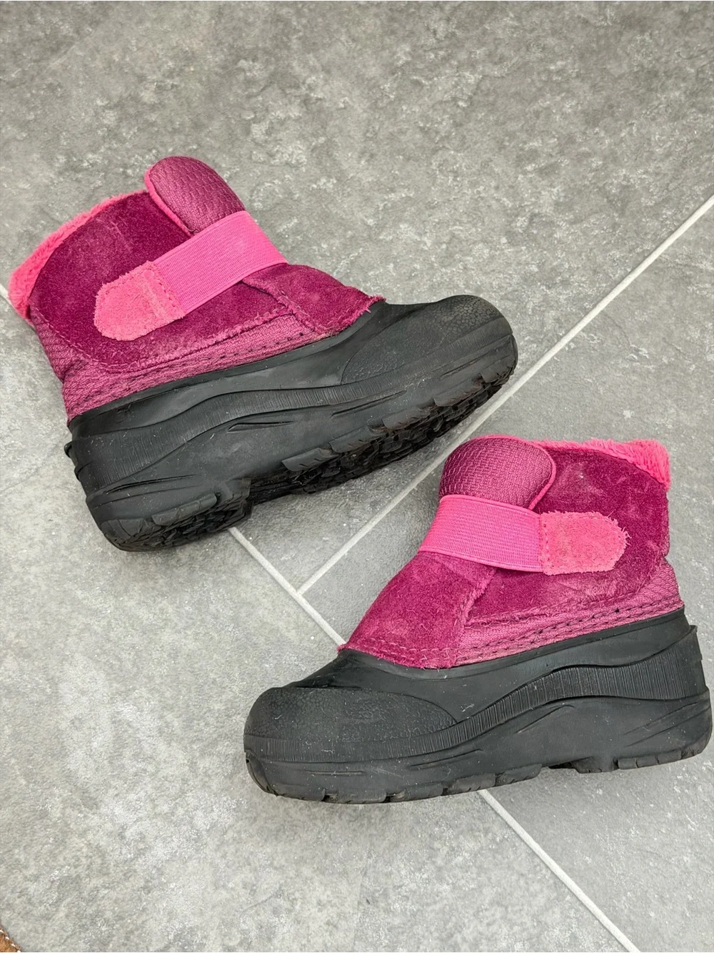 The North Face Kids Pink and Magenta Insulated Snow Boots